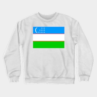 Uzbekistan flag Crewneck Sweatshirt